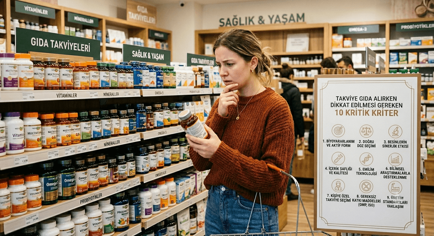 Takviye Gıda Alırken Dikkat Edilmesi Gereken 10 Kritik Kriter !