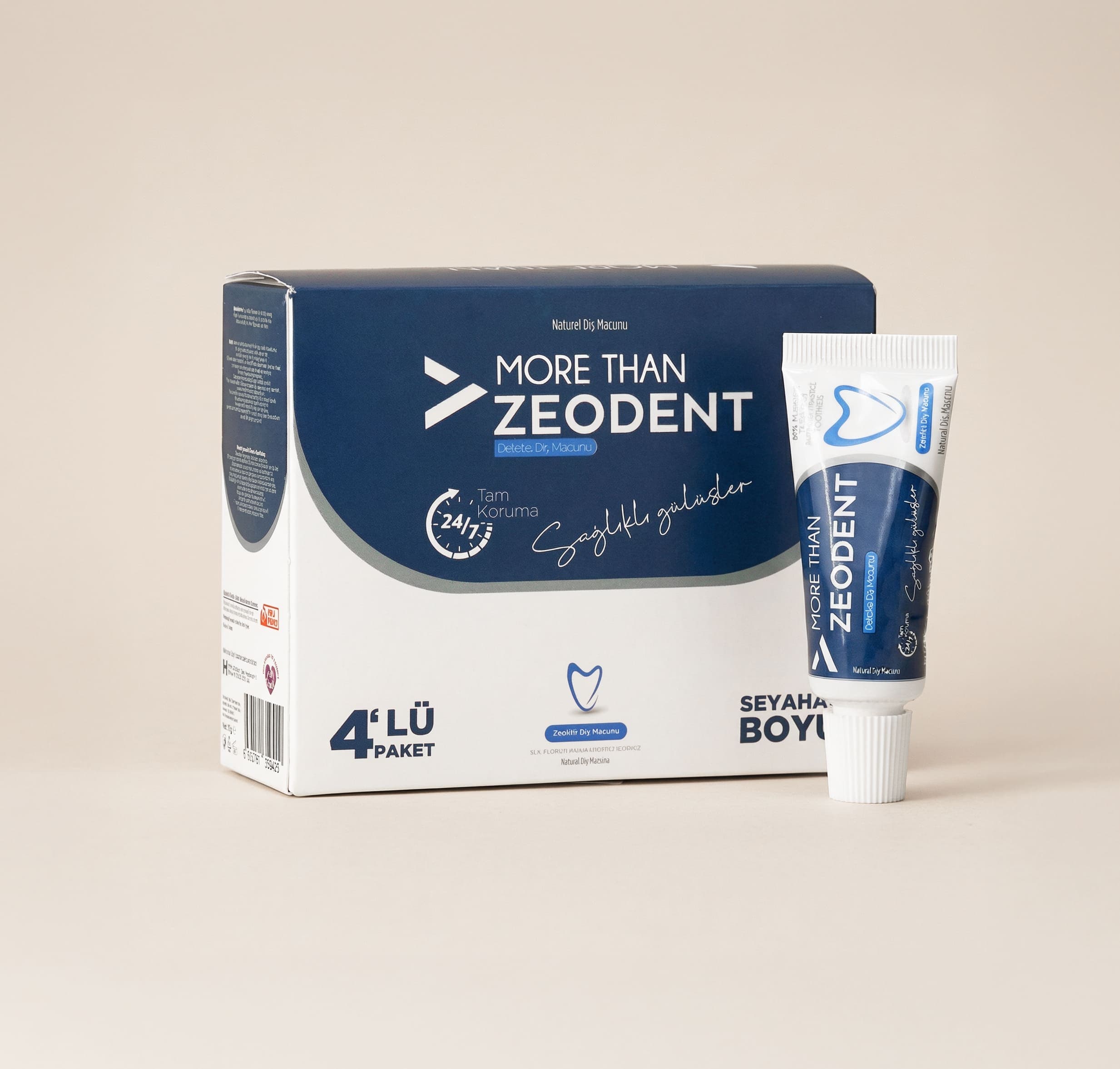 More Than Zeodent Seyahat Boy 4'lü Diş Macunu