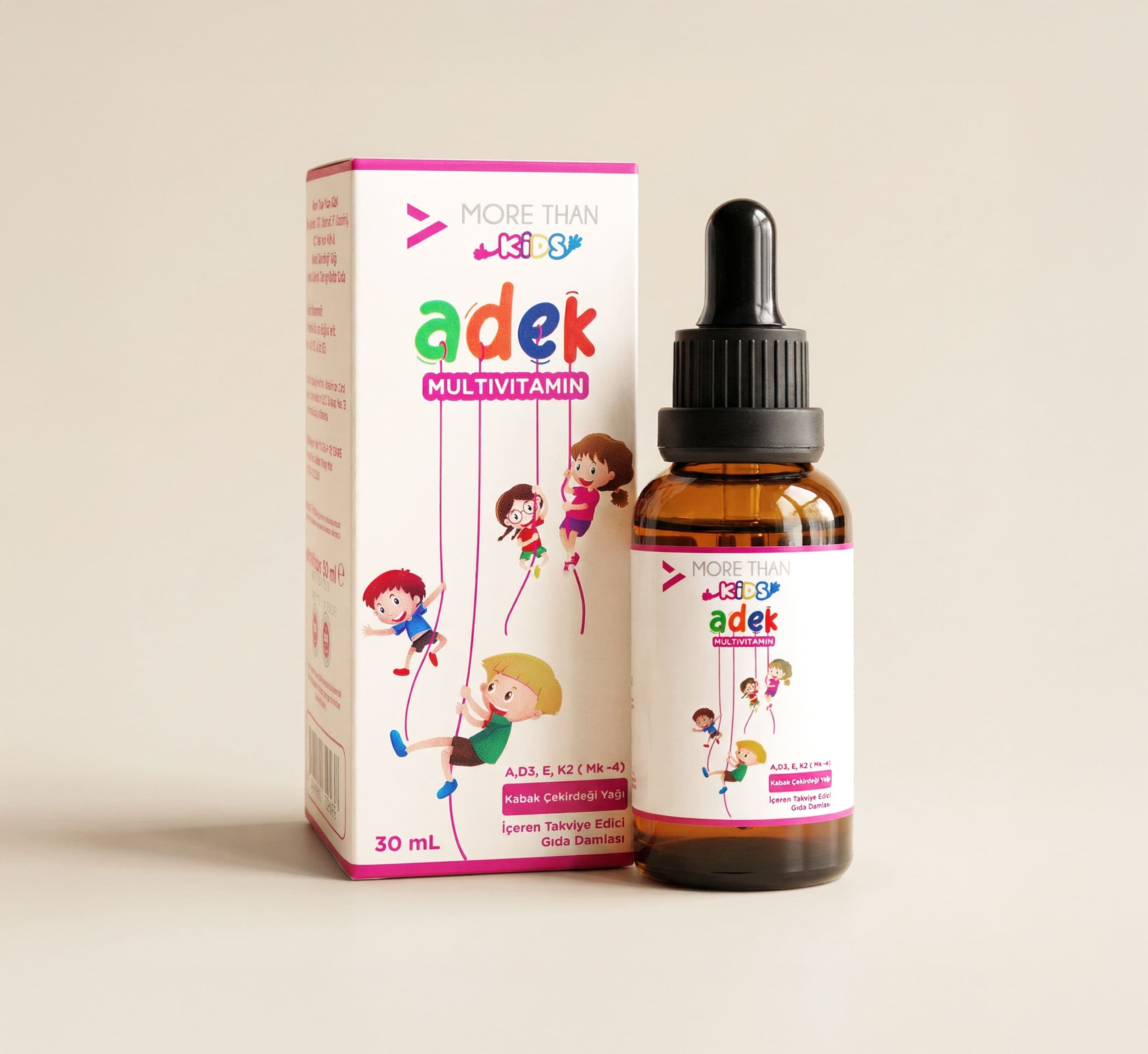 More Than Kids Adek Multivitamin (Kabak Çekirdeği Yağı ile)