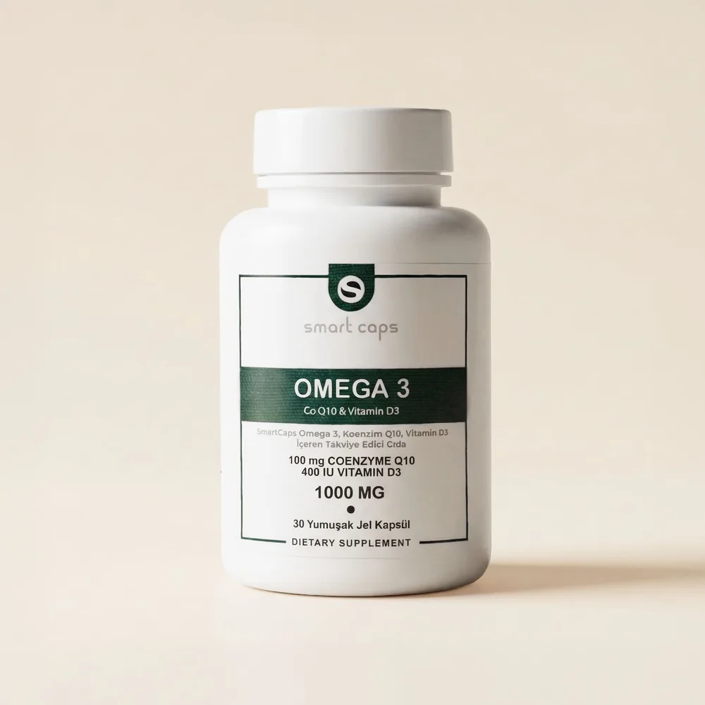 Smart Caps Omega 3 CoQ10 & Vitamin D3 ürün görseli